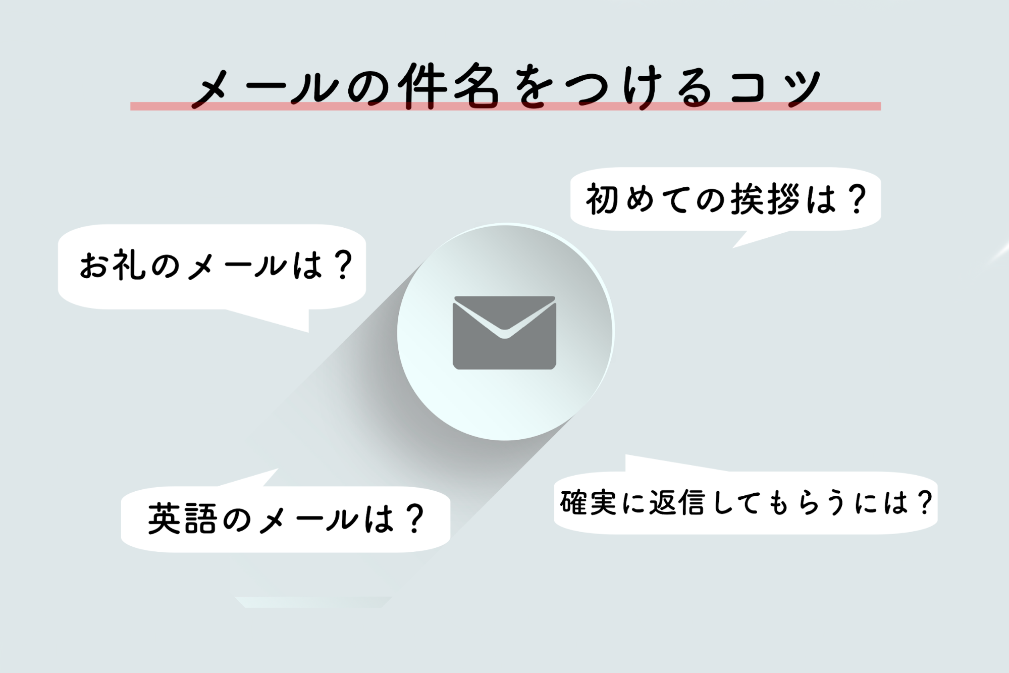 メールの件名を付けるコツは？パターン別の件名の付け方を解説します！