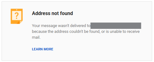 バウンスメールの文面