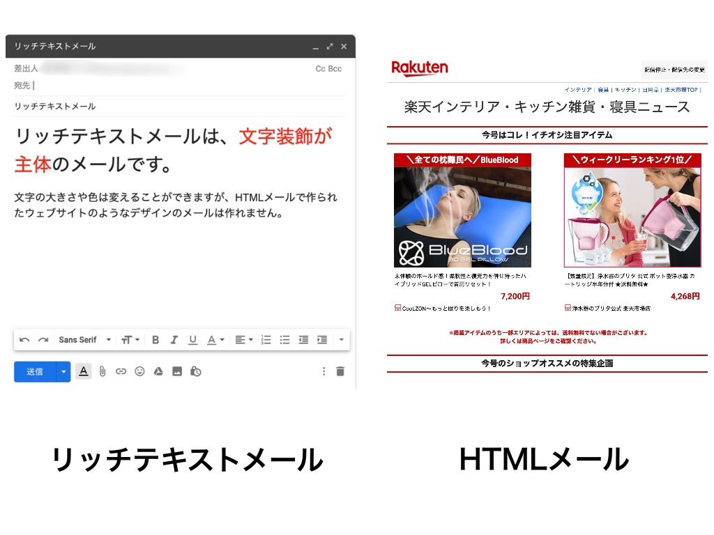 Htmlメールとリッチテキストメールの違いとは 両者の違いをはっきり