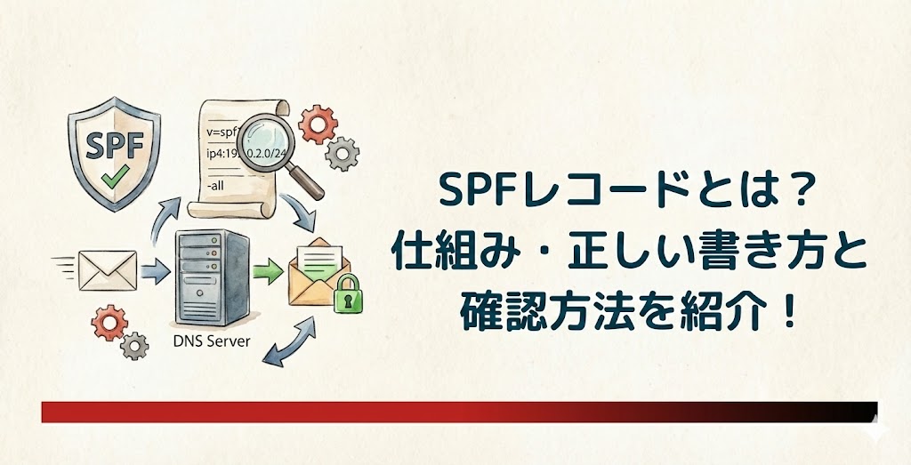 【図解】SPFレコードとは？仕組み・正しい書き方と確認方法を紹介！Gmail送信者ガイドライン対応の必須知識