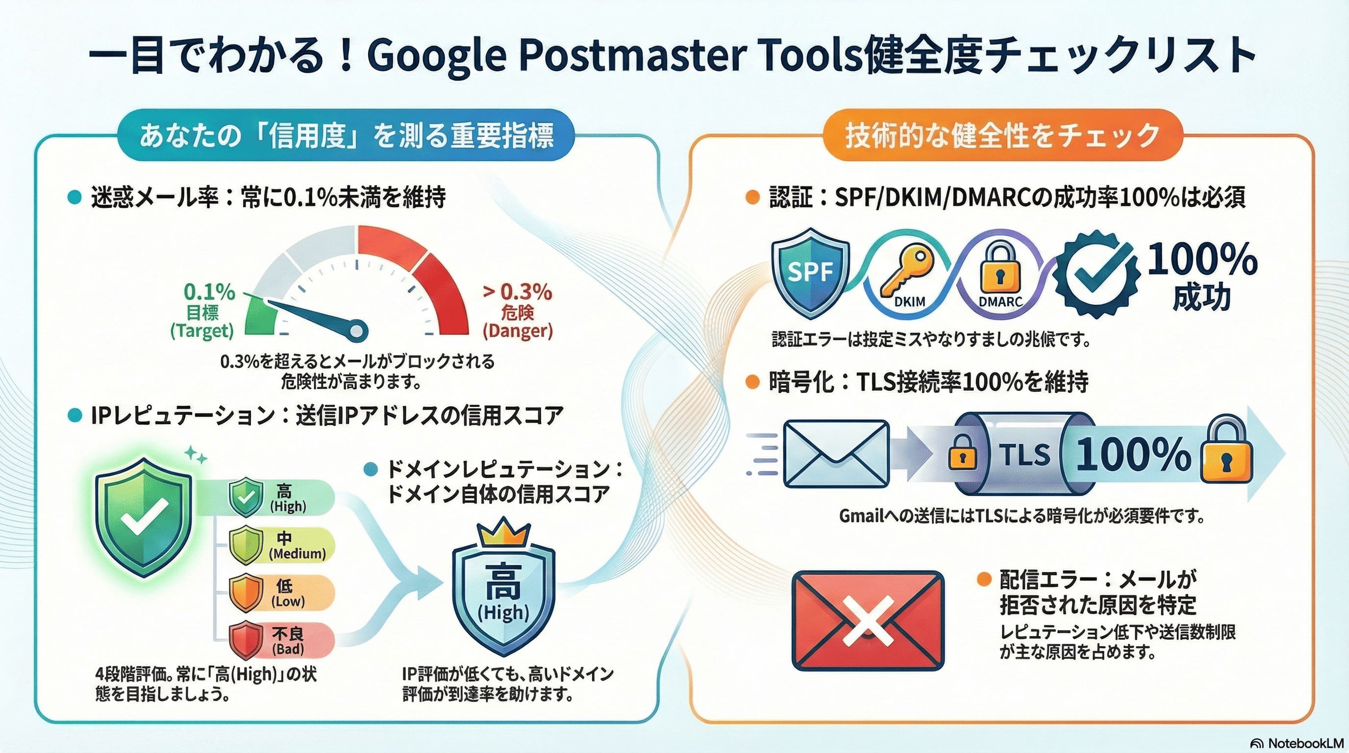 Postmaster Toolsの7つのレポートの見方と判断基準