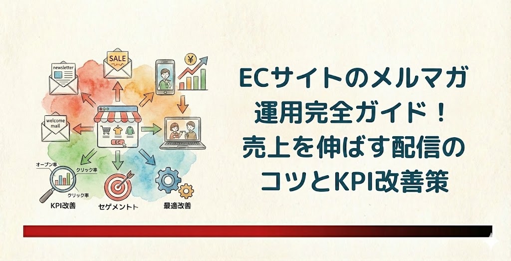 ECサイトのメルマガ運用完全ガイド！売上を伸ばす配信のコツとKPI改善策