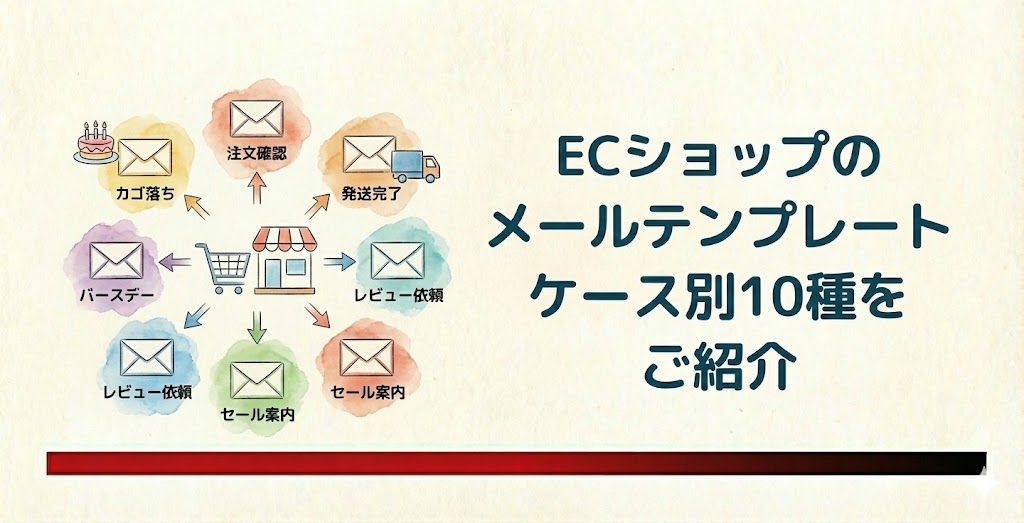 【例文あり】ECショップのメールテンプレートケース別10種をご紹介