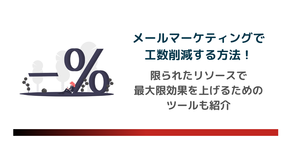  メールマーケティングで工数削減 のアイキャッチ