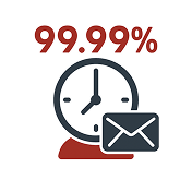 稼働率99.99%のアイコン
